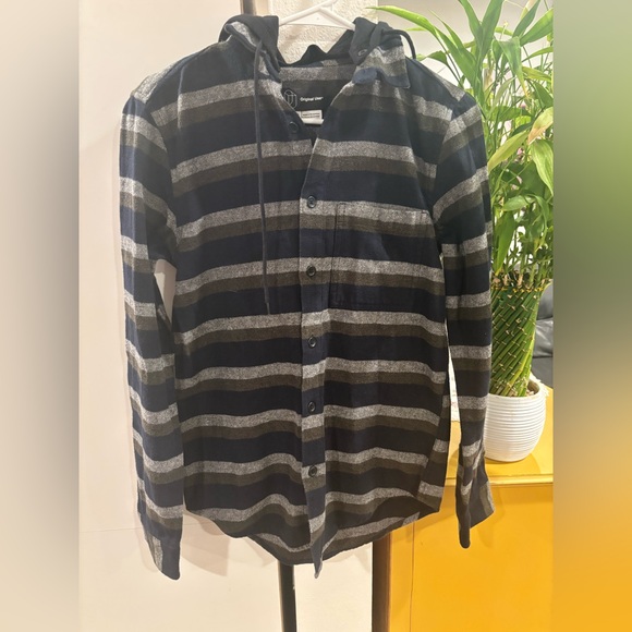 Original Use Charcoal and Black Checkered Shirt - Picture 1 of 6